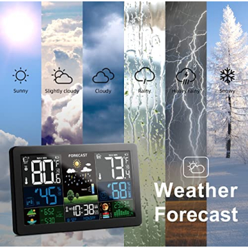 Weather Station Indoor Outdoor with Color Display