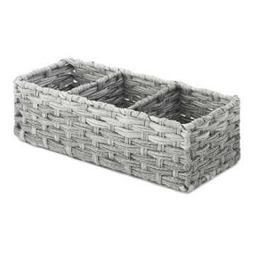 Whitmor Split Rattique Tank Topper for Stylish Storage