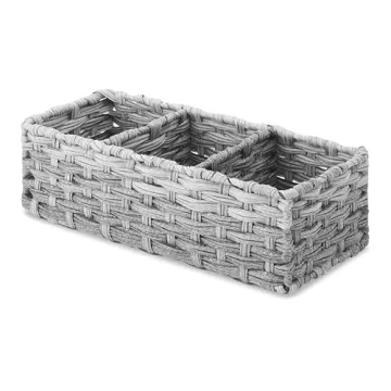 Whitmor Split Rattique Tank Topper for Stylish Storage