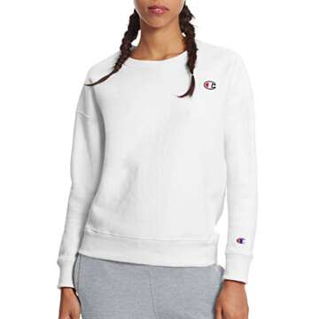 Champion Life Women's Crew Sweatshirt - Stylish Pink Candy Comfort
