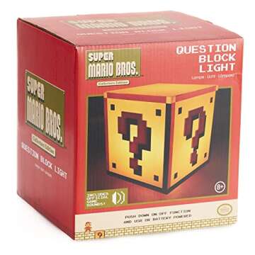 Paladone Super Mario Block Lamp for Gamers and Collectors