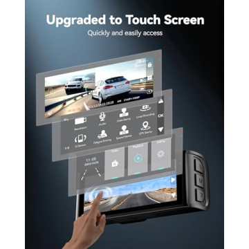 REDTIGER 4K Dual Dash Cam with GPS & WiFi