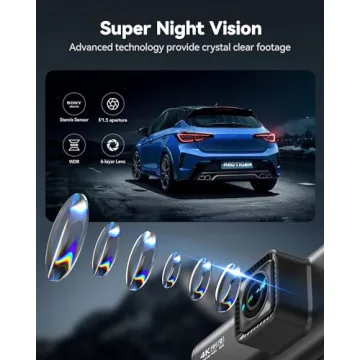 REDTIGER 4K Dual Dash Cam with GPS & WiFi