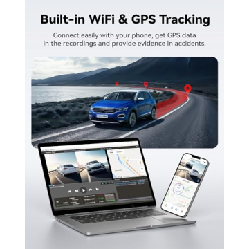 REDTIGER 4K Dual Dash Cam with GPS & WiFi