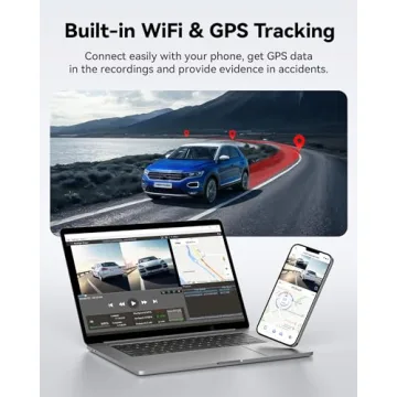 REDTIGER 4K Dual Dash Cam with GPS & WiFi