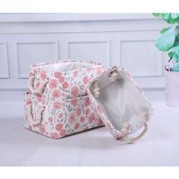 MAIZMZ Rectangular Storage Basket Collapsible Organizer Bin Waterproof Toy Box for Organizing Home/Dorm/Kitchen/Pet/Office/Closet/Shelf/Gift Baskets