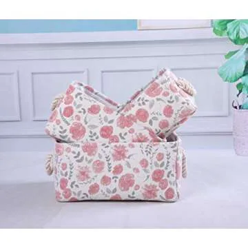 MAIZMZ Rectangular Storage Basket Collapsible Organizer Bin Waterproof Toy Box for Organizing Home/Dorm/Kitchen/Pet/Office/Closet/Shelf/Gift Baskets