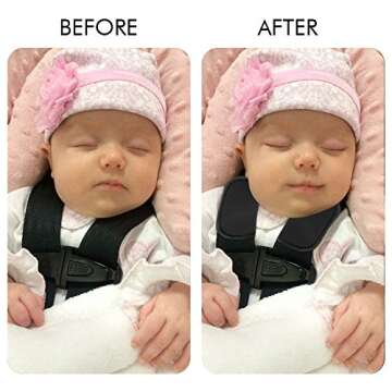 Accmor Car Seat Strap Pads for Baby Toddler Kids, Car Seat Strap Covers, Soft Car Seat Straps Shoulder Pads for All Baby Car Seats, Stroller, Pushchair, High Chair