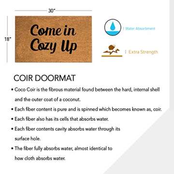 Durable PLUS Haven Coco Coir Door Mat for All Entrances