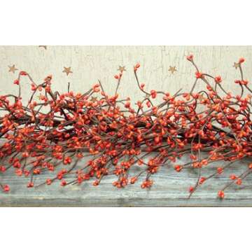 CWI Pumpkin Garland - 4ft - Artificial Garland for Mantle, Arch, Table, and Entryway