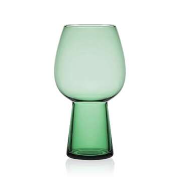 Mikasa Phoebe Goblet Beverage Glass, Set of 4, Sage