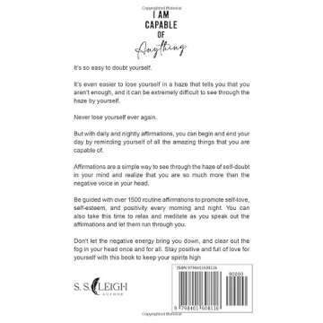 I Am Capable of Anything: 1,500+ Daily Affirmations to Boost Self-Love, Self-Esteem and Positivity (...