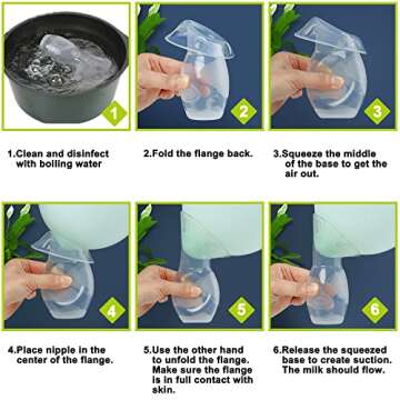 Elate Manual Breast Pump for Breastfeeding | Silicone Milk Collector with Leak-Proof Stoppers for Nursing Moms | Enhance Milk Production | BPA Free FSA HSA Eligible – 2-Pack, 4oz Blue Green