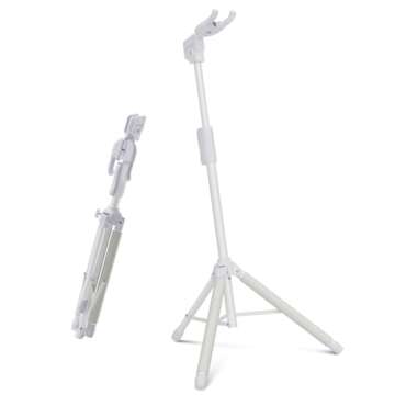 Enya Auto-Lock Guitar Stand - Heavy Duty Steel, 33lbs Capacity, 360° Non-Slip Base & Military Anti-...