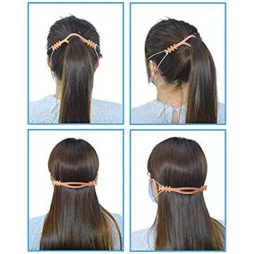 2020 Update 6 PCS Adjustable Anti-Slip Mask Ear Grips Extension Hook,Masks Buckle Strap Extender Silicone Comfortable,6 Color for adult kids