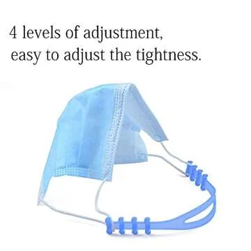 2020 Update 6 PCS Adjustable Anti-Slip Mask Ear Grips Extension Hook,Masks Buckle Strap Extender Silicone Comfortable,6 Color for adult kids