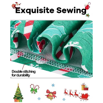 KOBERO Christmas Candy Cane PJs for Toddler Boys