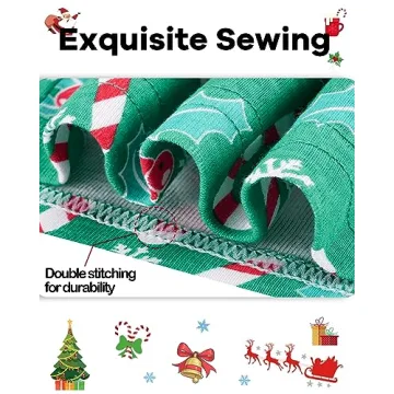 KOBERO Christmas Candy Cane PJs for Toddler Boys