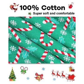 KOBERO Christmas Candy Cane PJs for Toddler Boys