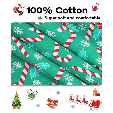KOBERO Christmas Candy Cane PJs for Toddler Boys