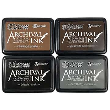 Tim Holtz - Ranger Basics ARCHIVAL Ink KIT