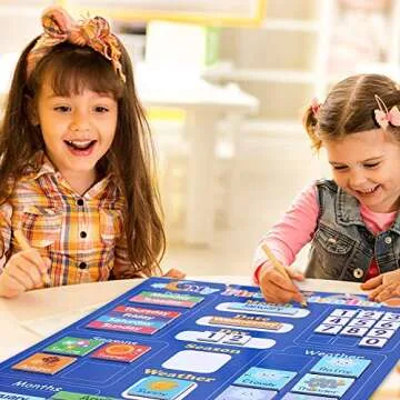 FBve Classroom Calendar Chart for Kids - Fun Learning Toy