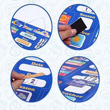 FBve Classroom Calendar Chart for Kids - Fun Learning Toy