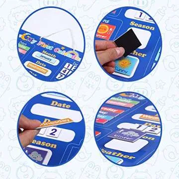 FBve Classroom Calendar Chart for Kids - Fun Learning Toy