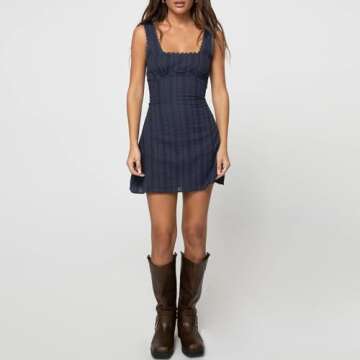 Sexy Yuemengxuan Y2K Mini Dress for Summer Style