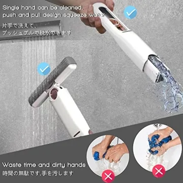 Portable Self-Squeeze Mop for Effortless Cleaning Solutions