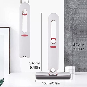 Portable Self-Squeeze Mop for Effortless Cleaning Solutions