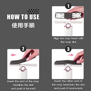 Portable Self-Squeeze Mop for Effortless Cleaning Solutions