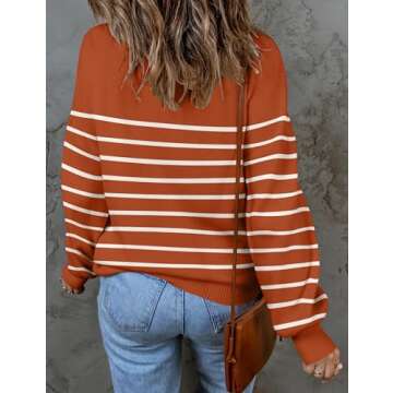 Stylish ZESICA Women's Turtleneck Sweater for Fall