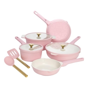 Paris Hilton Nonstick Cookware Set - Stylish & Safe