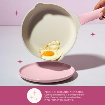 Paris Hilton Nonstick Cookware Set - Stylish & Safe