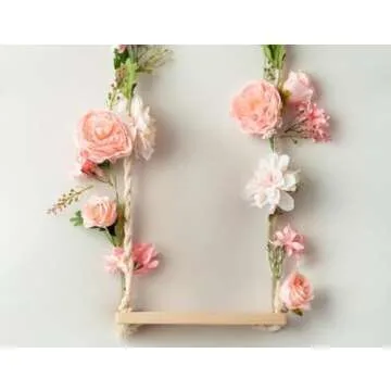Blush Peony Flowers, OrgMemory Rose Flower Vine, Light Pink Flower Garland, 6' Floral Garland for Wedding Decor Home Table Runner Mantle Decoration (Pink Peony Garland)