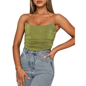 Chic Remidoo Strapless Crop Top - Fashion Forward Women