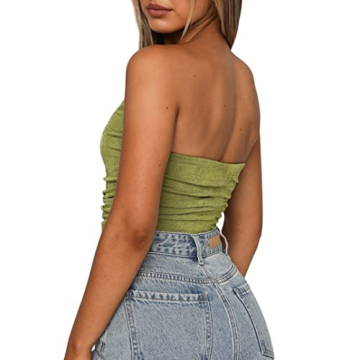 Chic Remidoo Strapless Crop Top - Fashion Forward Women