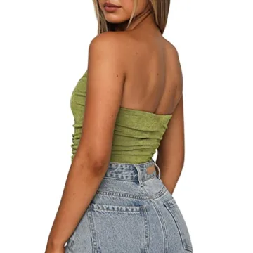Chic Remidoo Strapless Crop Top - Fashion Forward Women