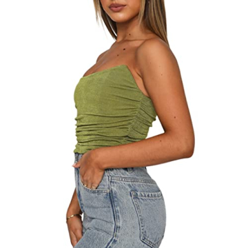 Chic Remidoo Strapless Crop Top - Fashion Forward Women