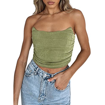 Chic Remidoo Strapless Crop Top - Fashion Forward Women