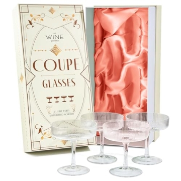 Vintage Art Deco Coupe Glasses for Elegant Cocktails