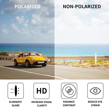 FEISEDY Sunglasses Womens, Oversized Retro Square Polarized Sunglasses, Trendy Shades UV400 B2901,Black/Grey