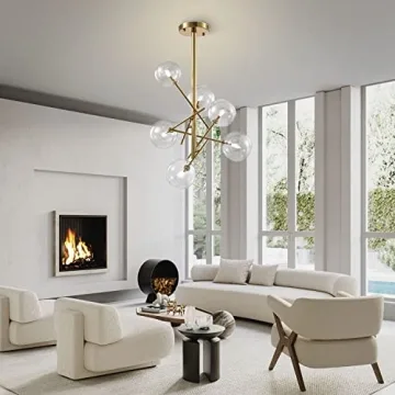 KCO Lighting Modern Sputnik Chandelier Clear Glass Design