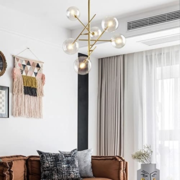 KCO Lighting Modern Sputnik Chandelier Clear Glass Design