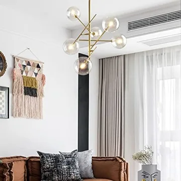 KCO Lighting Modern Sputnik Chandelier Clear Glass Design