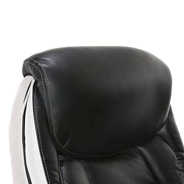 Serta Lautner Executive Office Chair Black & White Ergonomic