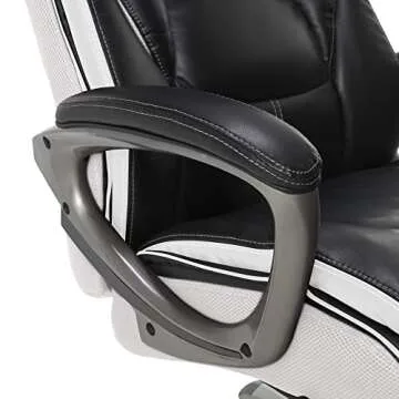 Serta Lautner Executive Office Chair Black & White Ergonomic