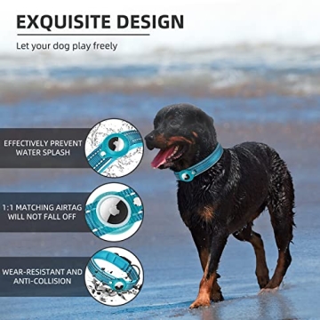 Reflective AirTag Dog Collar for Small Medium Large Dogs