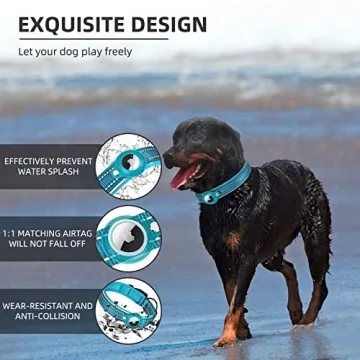 Reflective AirTag Dog Collar for Small Medium Large Dogs